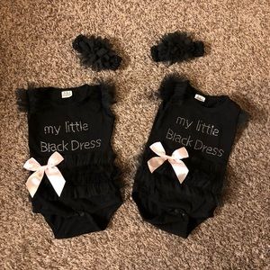 Matching Little Black Dress, perfect for twins